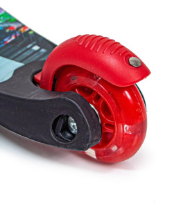 Самокат детский Scooter Scale MINI Print Стикер, трехколесный, светящиеся колеса