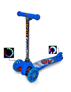 Самокат детский Scooter Scale MINI Print Стикер, трехколесный, светящиеся колеса