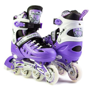 Роликовые коньки Scale Sports LF 905, светящееся колесо