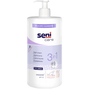 Крем для тела моющий Seni Care 3 в 1, с дозатором, 1000мл