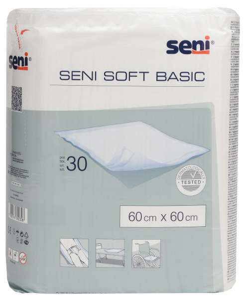 Одноразовые пеленки Seni Soft Basic (60 х 60 см), впитывающие, 30 шт.