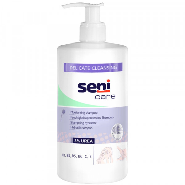Шампунь увлажняющий Seni Care, с дозатором, 3% Urea, 500мл