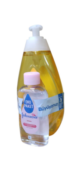 Набор детский шампунь+масло Johnsons Baby, 750+200мл