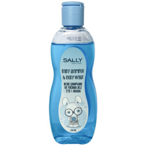 Шампунь-гель детский Sally, для девочек и для мальчиков, 0m+, 200 мл