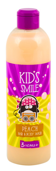 Шампунь-гель для купания Kids smile Персик, детский, 500гр