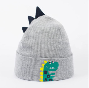 Шапка для мальчика Fashion Kids Арчи, двойная, динозавр, 6м - 3года