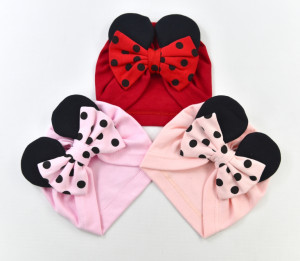 Шапочка-тюрбан KB Минни, хлопок, 6-12 м