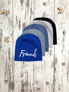 Шапка для мальчиков Friends, одинарный трикотаж, 4-8 лет