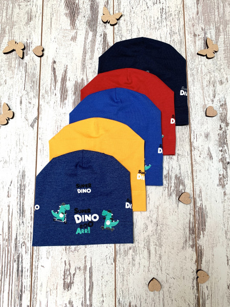 Шапка детская Super Dino Roo, трикотаж, для мальчика