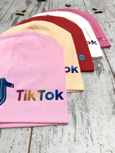Шапка для девочек Реплика TikTok, одинарный трикотаж, 8-13 лет