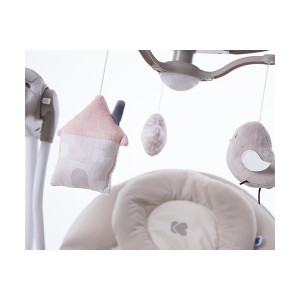 Шезлонг - качели Kikkaboo Mia Stella, 2 в 1, с пультом, до 12кг