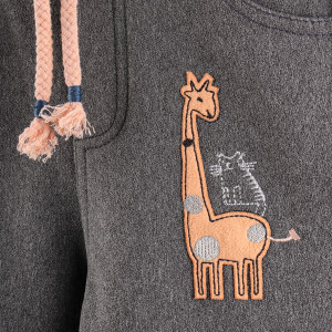 Штаны детские OV Жираф/Кошки, трехнитка, 2-6 лет