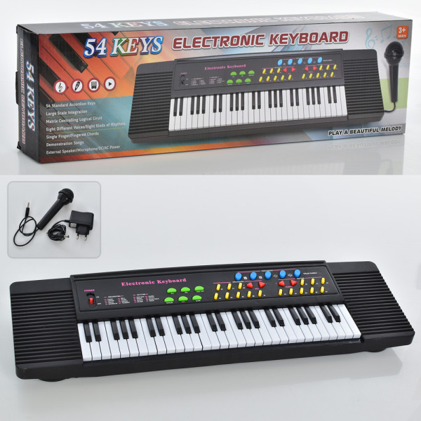 Синтезатор детский 5438A, 54 клавиши, микрофон