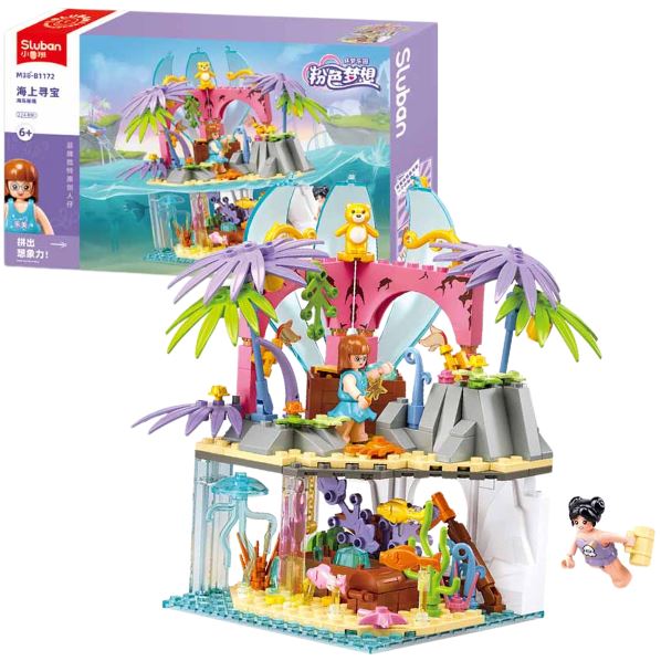 Конструктор SLUBAN B1172 Girls Dream, Подводный мир, 224 детали