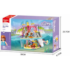 Конструктор SLUBAN B1172 Girls Dream, Подводный мир, 224 детали