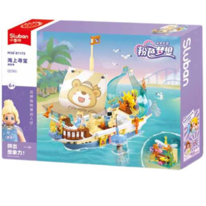 Конструктор SLUBAN B1173 Girls Dream, Кораблик, 287 деталей