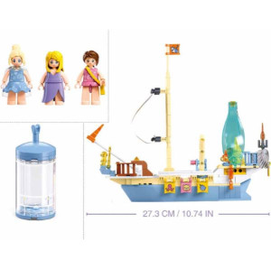 Конструктор SLUBAN B1173 Girls Dream, Кораблик, 287 деталей