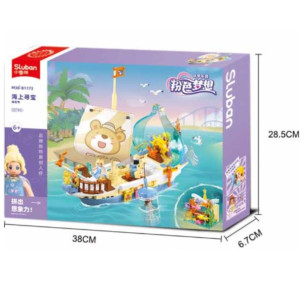 Конструктор SLUBAN B1173 Girls Dream, Кораблик, 287 деталей