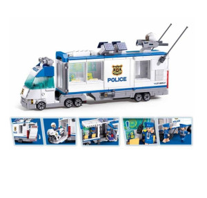 Конструктор SLUBAN B1219 Metropolis, Мобильный полицейский участок, 510 деталей
