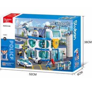 Конструктор SLUBAN B1220 Полицейский департамент, Metropolis, 686 деталей
