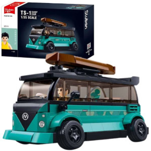 Конструктор SLUBAN B1191 Model Bricks, Бусик с сёрфером, 1:35, 276 деталей