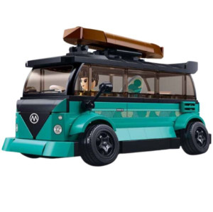 Конструктор SLUBAN B1191 Model Bricks, Бусик с сёрфером, 1:35, 276 деталей