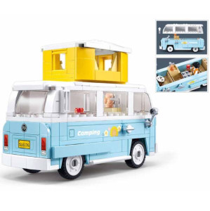 Конструктор SLUBAN B1192 Model Bricks, Бусик кемпинг, 1:35, 265 деталей