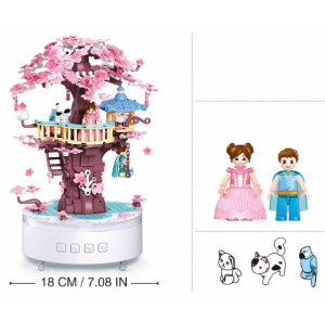 Конструктор лего SLUBAN B1169 Music Box, Домик на дереве, музыкальный, 577 деталей