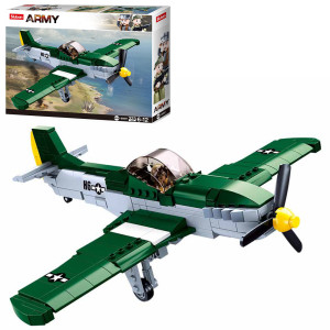 Конструктор SLUBAN M38-B0857 Военный самолет, 323 детали