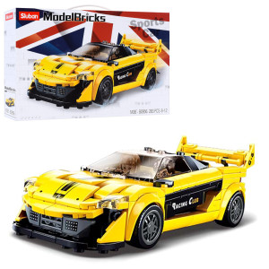 Конструктор детский Lego SLUBAN Model Bricks Гоночная машина, 283 детали