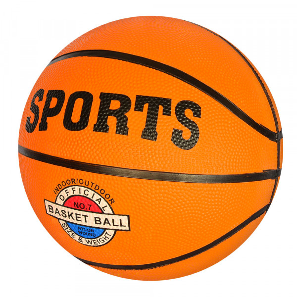 Мяч баскетбольный MS 2355 Sports, размер 7, 12 панелей, резина