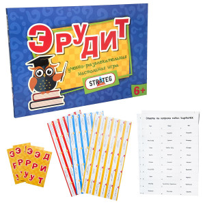 Игра настольная Strateg Эрудит, русский язык