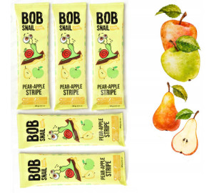 Конфеты натуральные Улитка Боб, пастила, страйпсы, вкусы в ассортименте, 14 грамм