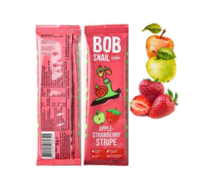 Конфеты натуральные Улитка Боб, пастила, страйпсы, вкусы в ассортименте, 14 грамм