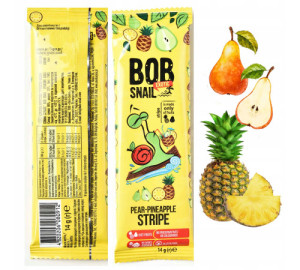 Конфеты натуральные Улитка Боб, пастила, страйпсы, вкусы в ассортименте, 14 грамм