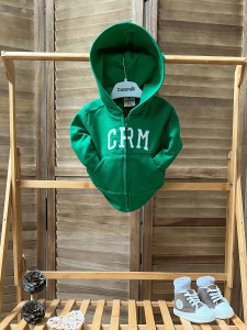 Свитшот детский Caramell Hoodie Boy CRM, с начесом, 3-24 м