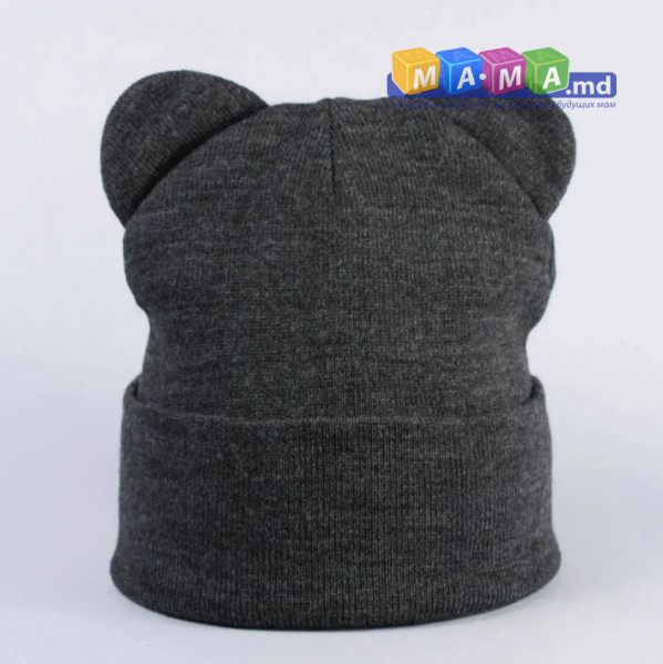 Шапка детская Talvi Ширли, вязаный трикотаж, с отворотом, 1-10 лет