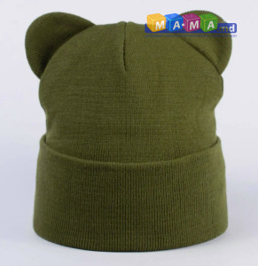 Шапка детская Talvi Ширли, вязаный трикотаж, с отворотом, 1-10 лет