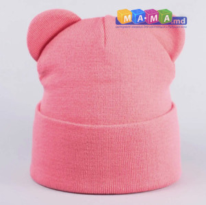 Шапка детская Talvi Ширли, вязаный трикотаж, с отворотом, 1-10 лет