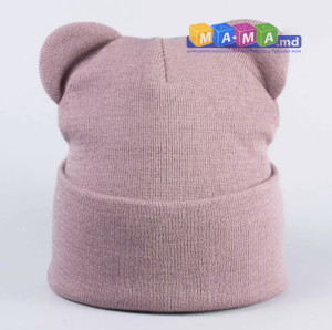 Шапка детская Talvi Ширли, вязаный трикотаж, с отворотом, 1-10 лет