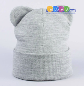 Шапка детская Talvi Ширли, вязаный трикотаж, с отворотом, 1-10 лет