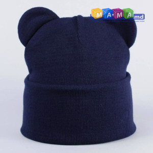 Шапка детская Talvi Ширли, вязаный трикотаж, с отворотом, 1-10 лет