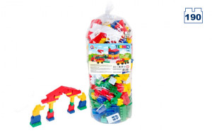 Конструктор крупный ТехноК Техно 4, игровой набор, 190 элементов