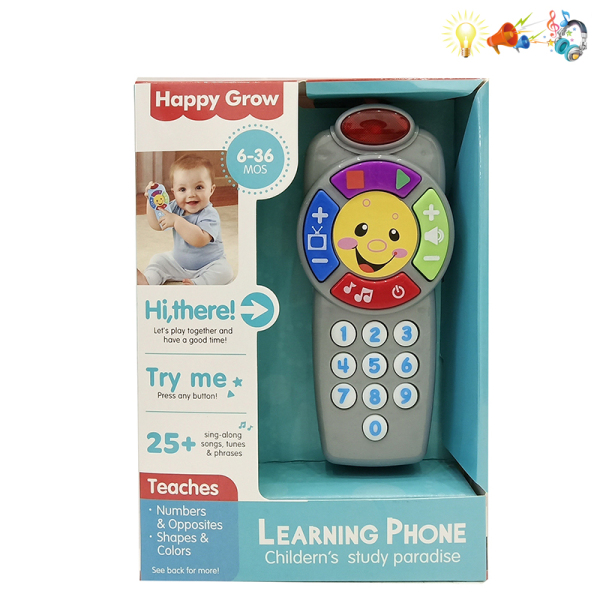 Телефон интерактивный Happy Grow 47872, с музыкой и светом
