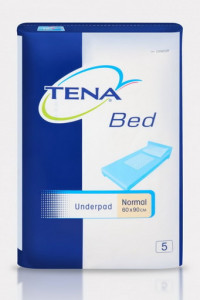 Впитывающие пеленки Tena Bed Normal (60x90 см) , 5 шт., простыня впитывающая