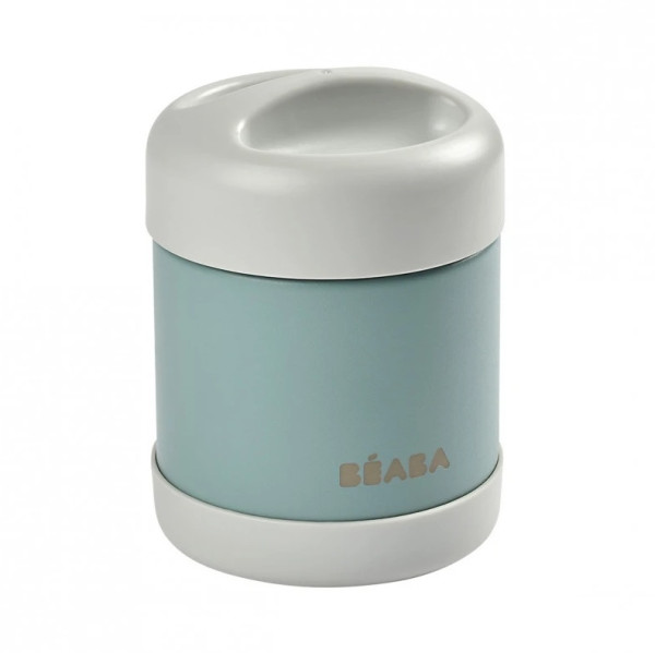 Термос металлический Beaba Thermo-Portion Eucalyptus, для пищи, 300 мл