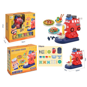 Тесто для лепки Diy hand-made, пожарная машина-мясорубка, с аксессуарами