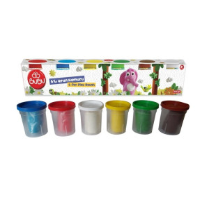 Тесто для лепки Bubu Play Dough, 6шт