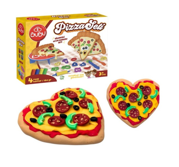 Тесто для лепки BUBU Play Dough Готовим пиццу, 160 гр