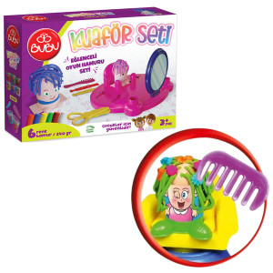 Тесто для лепки BUBU Play Dough Парикмахерская, 240 гр